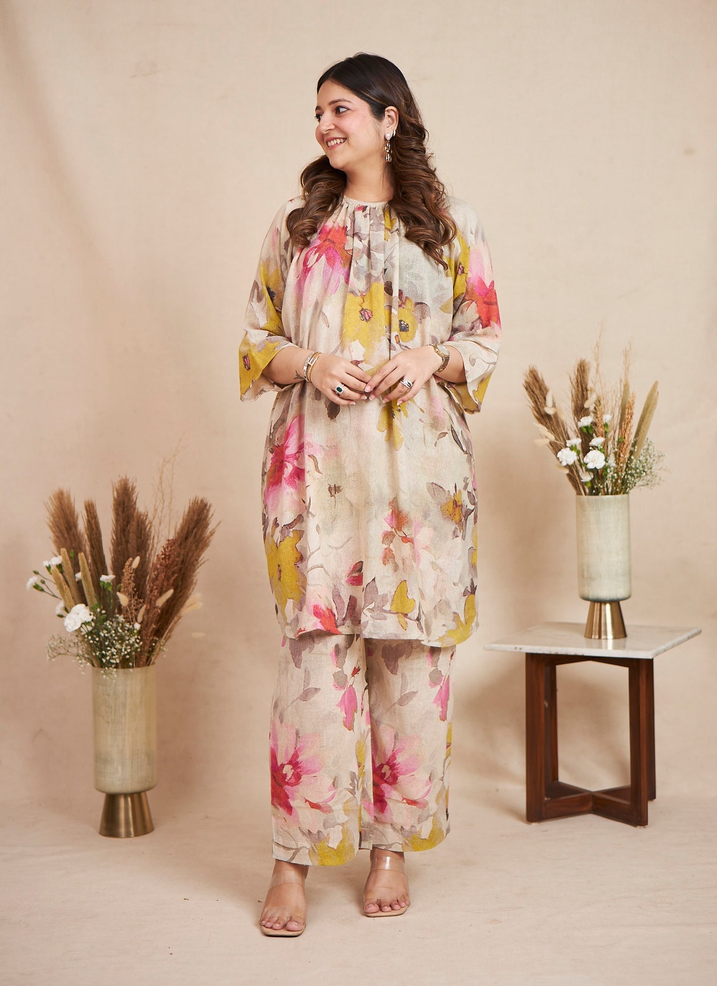 Whispers of Spring (Floral Beige)