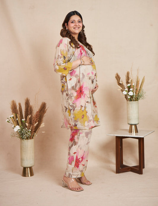 Whispers of Spring (Floral Beige)