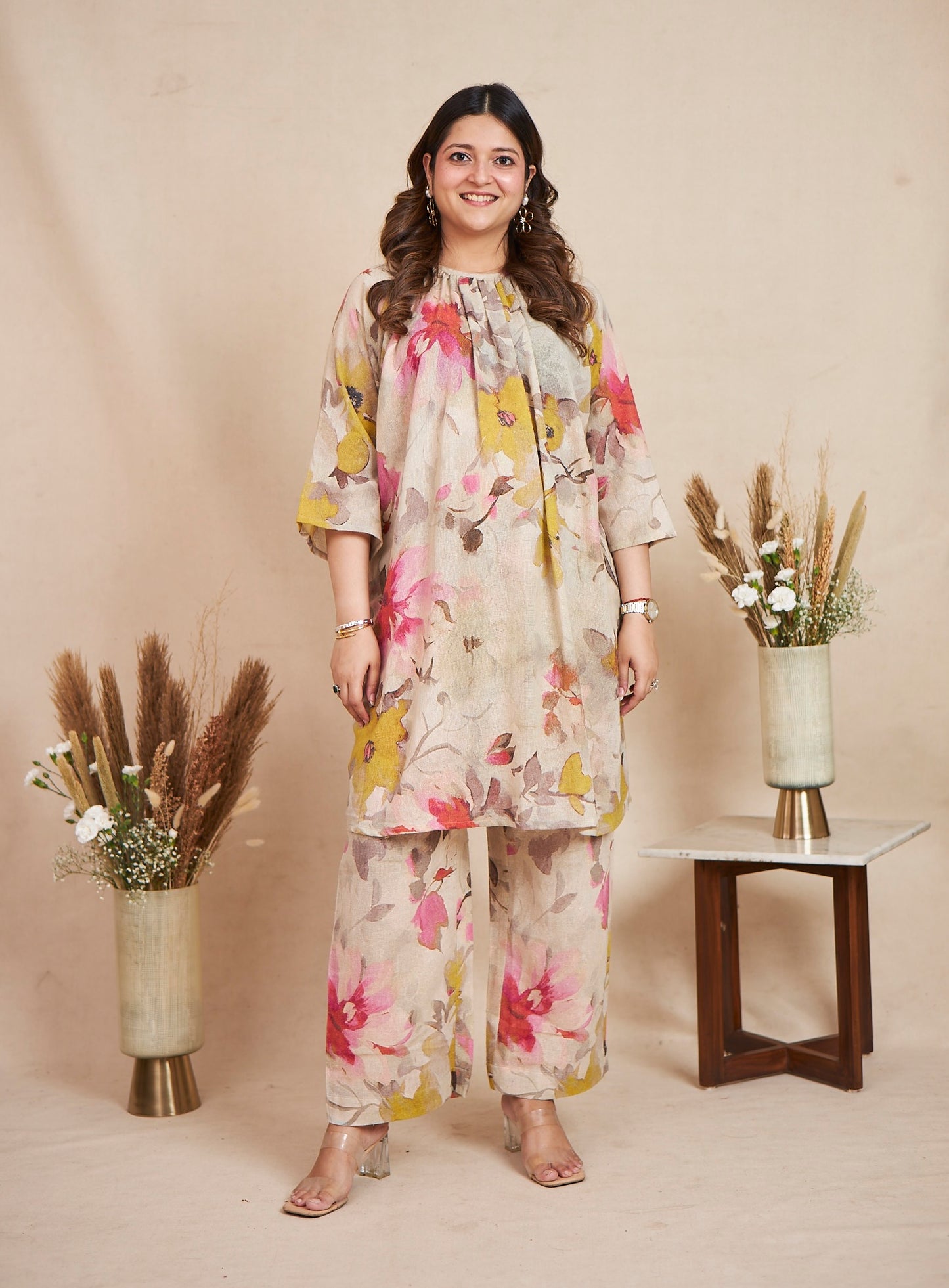 Whispers of Spring (Floral Beige)