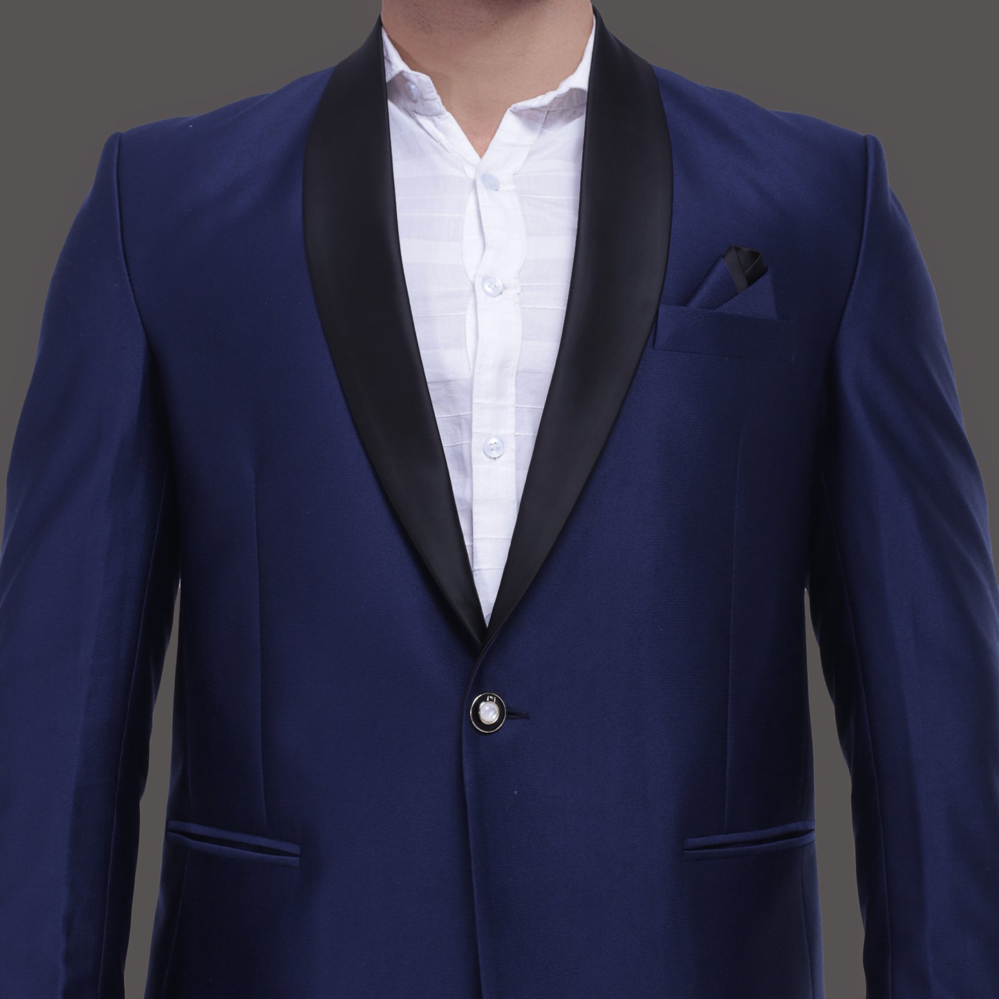 Navy Blue Tuxedo Jacket