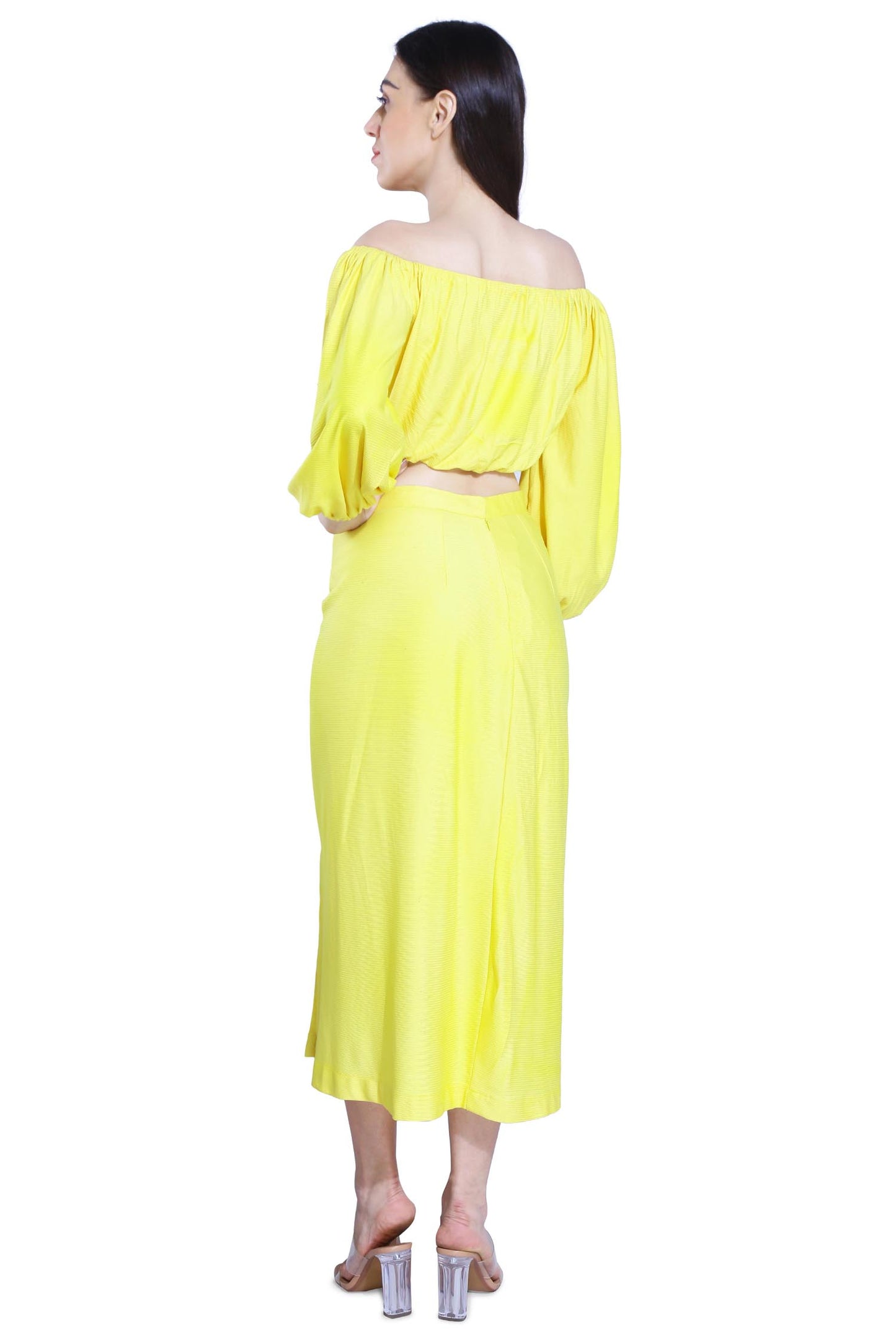 Limoncello Skirt & Crop Top Set