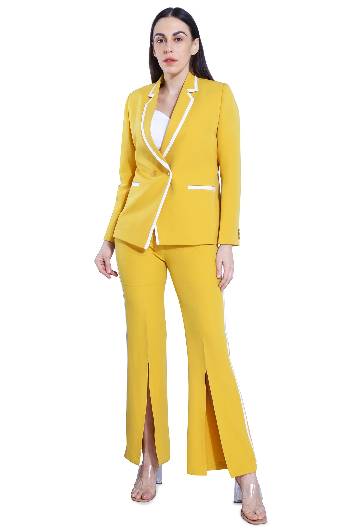 Sunshine Yellow Blazer & Pant Set