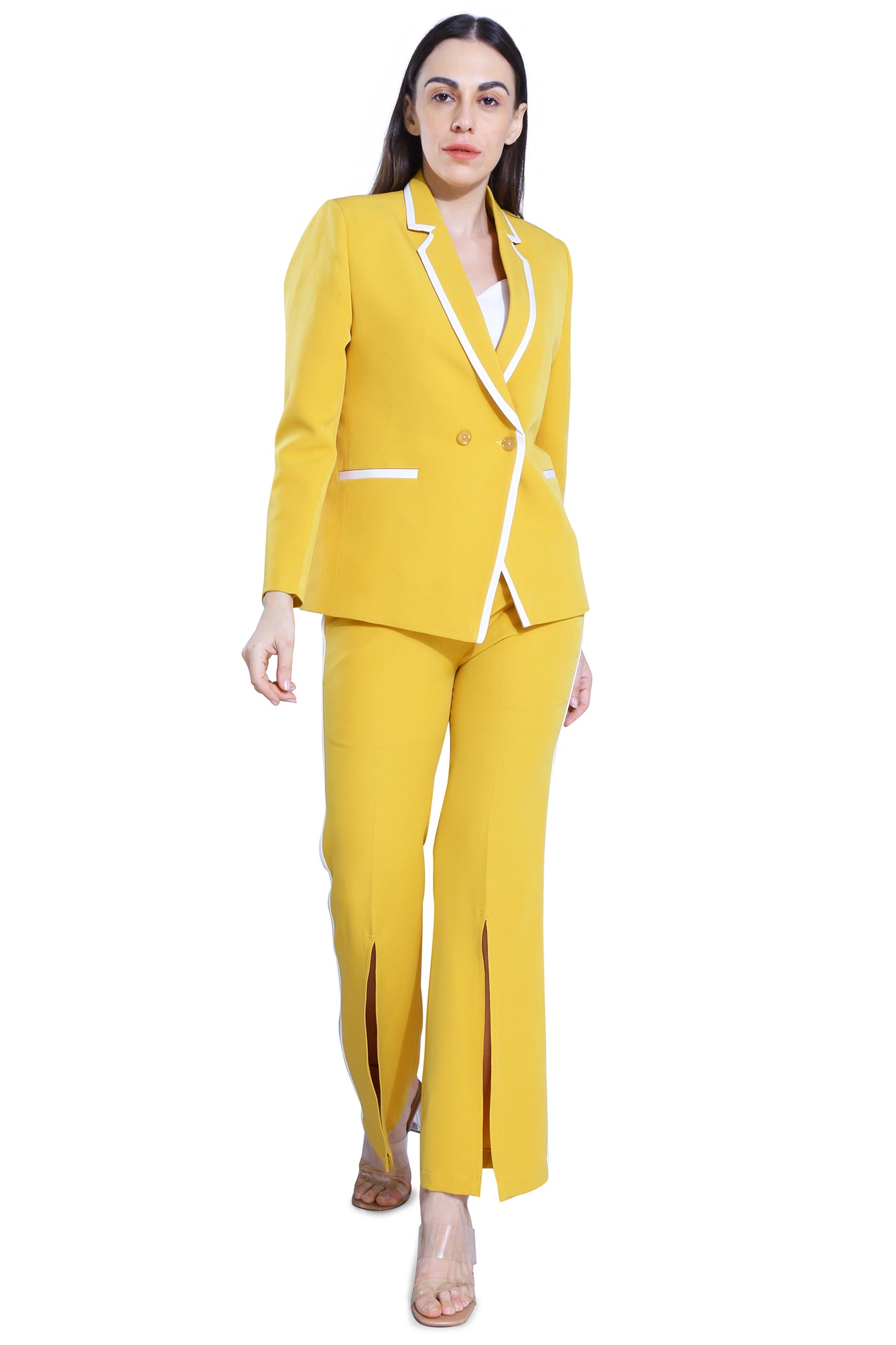 Sunshine Yellow Blazer & Pant Set