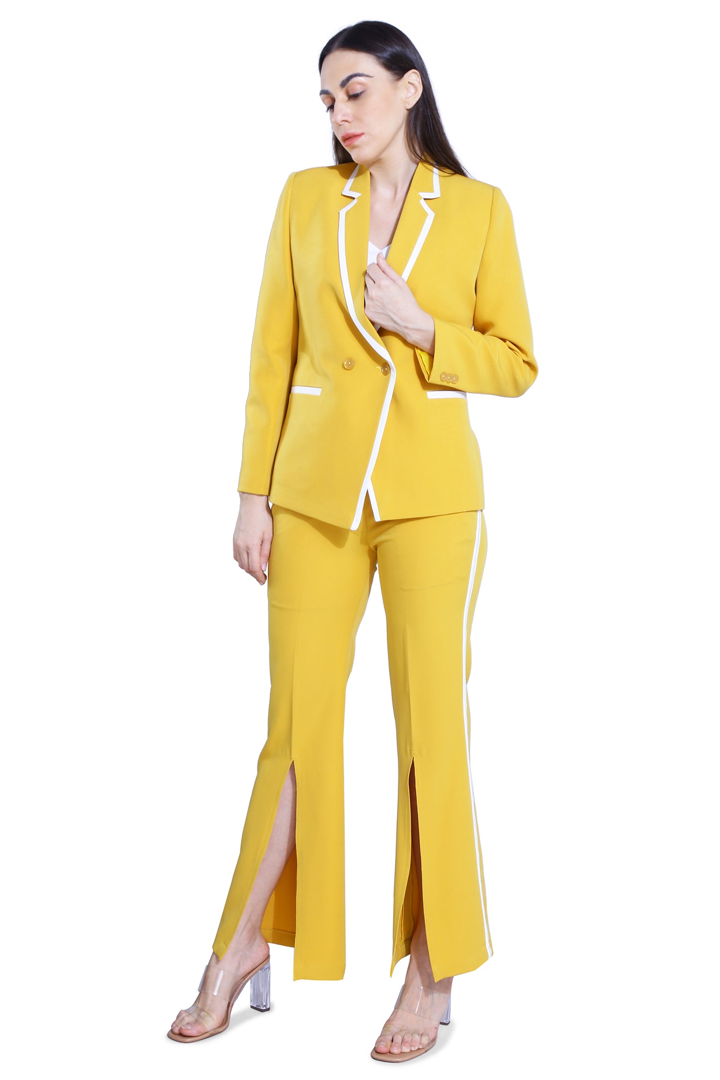 Sunshine Yellow Blazer & Pant Set